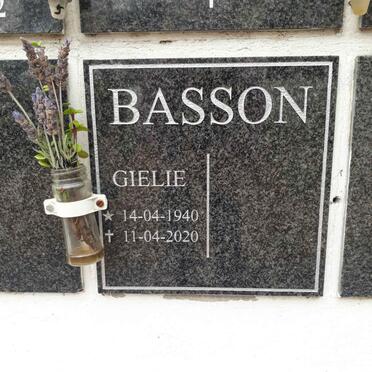 BASSON Gielie 1940-2020