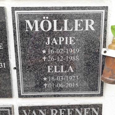 MOLLER Japie 1919-1988 &amp; Ella 1923-2015