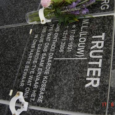 TRUTER M.L. nee LOUW 1931-2006
