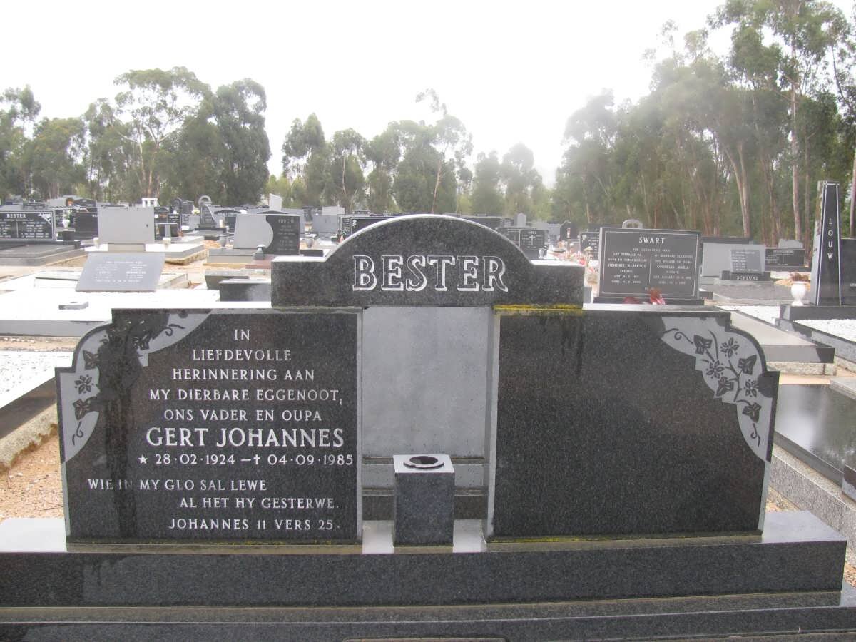 BESTER Gert Johannes 1924-1985