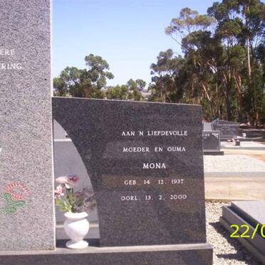 LOUW Johannes Cornelius 1927-1987 &amp; Mona 1937-2000 