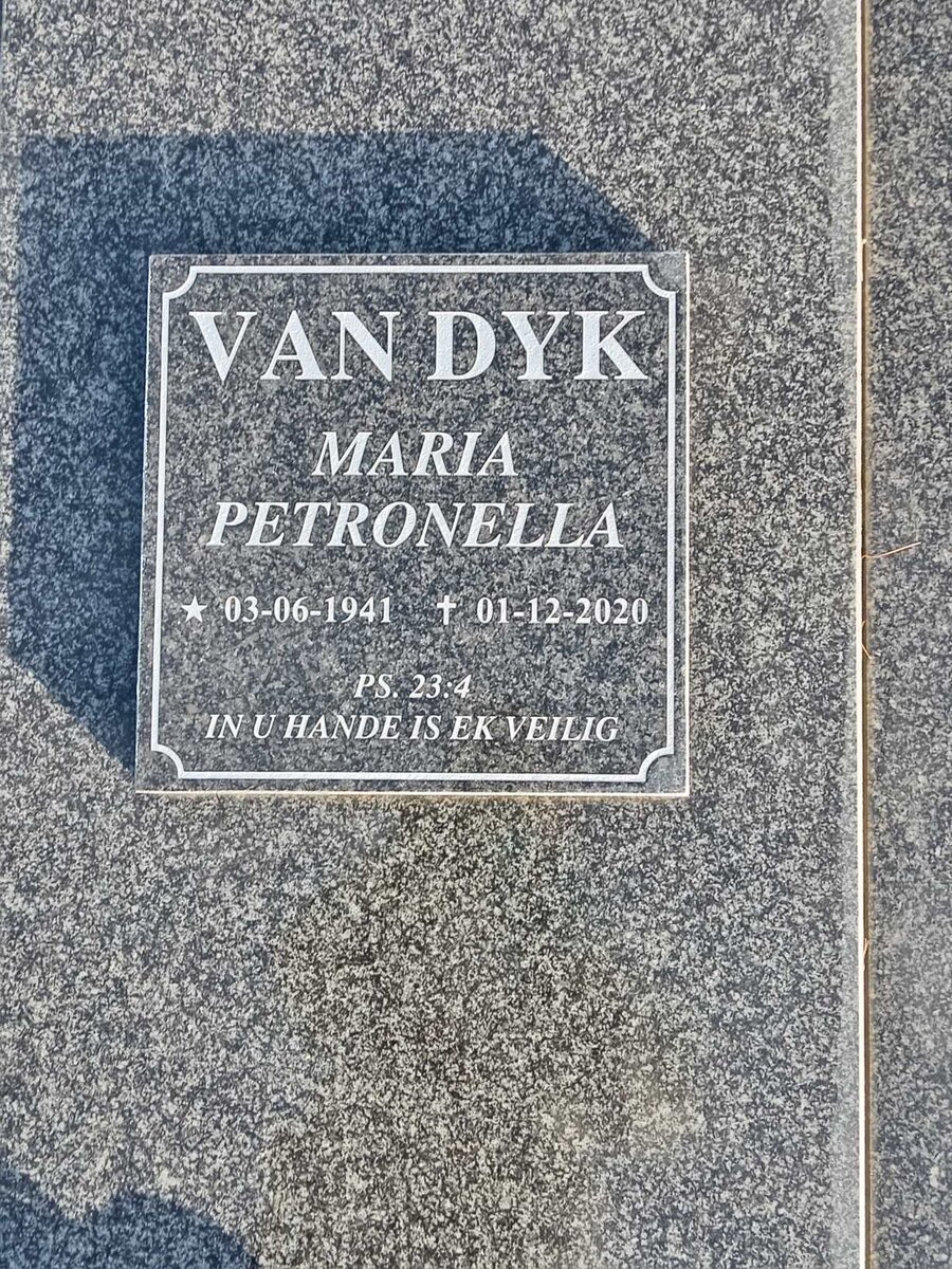 DYK Dewald Johannes, van 1935-1997 &amp; Trudie 1939-2021 :: DYK Maria Petronella, van 1941-2020