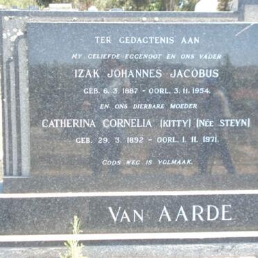 AARDE Izak Johannes Jacobus, van 1887-1954 &amp; Catherina Cornelia STEYN 1892-1971
