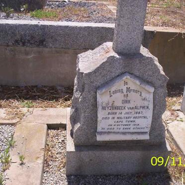 ALPHEN Dirk Ruytenbeek, van 1887-1918