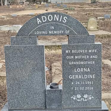 ADONIS Lorna Geraldine 1961-2016