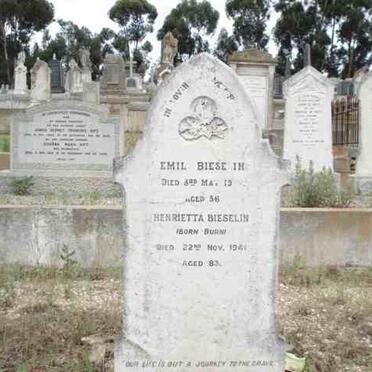 BIESELIN Emil -19?? &amp; Henrietta BURN -1941