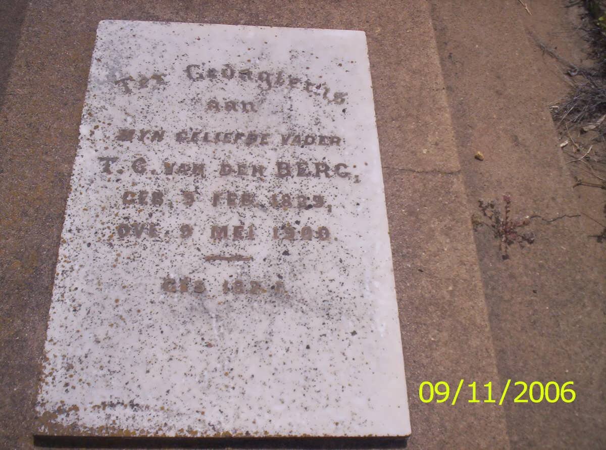 BERG T.G., van den 1829-1900