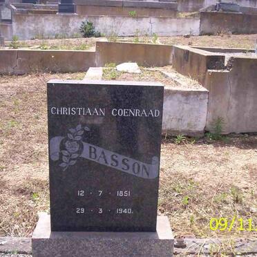 BASSON Christiaan Coenraad 1851-1940