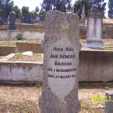 BASSON Jan Hendrik 1882-1941