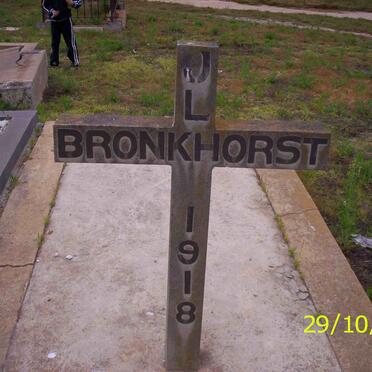 BRONKHORST J.L. -1918