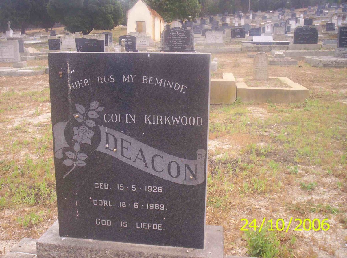 DEACON Colin Kirkwood 1926-1969