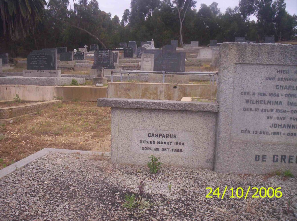 GREEFF Casparus, de 1894-1928