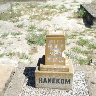 HANEKOM Bertie 1949-1952