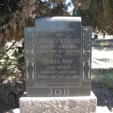 JOB Charles Edward 1882-1959 &amp; Maria May HICKS 1883-1964