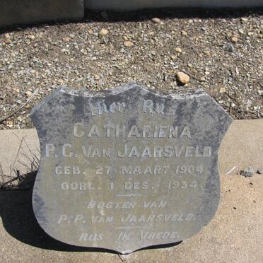 JAARSVELD Cathariena P.C., van 1904-1934
