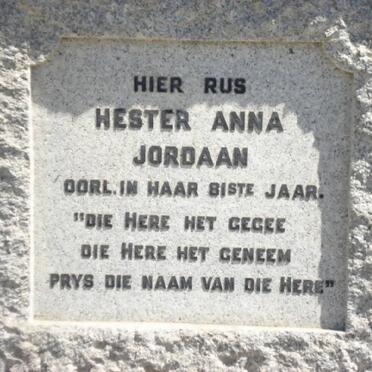 JORDAAN Hester Anna