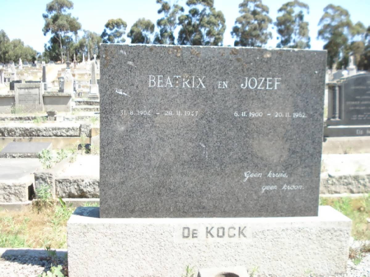 KOCK Jozef, de &amp; Beatrix