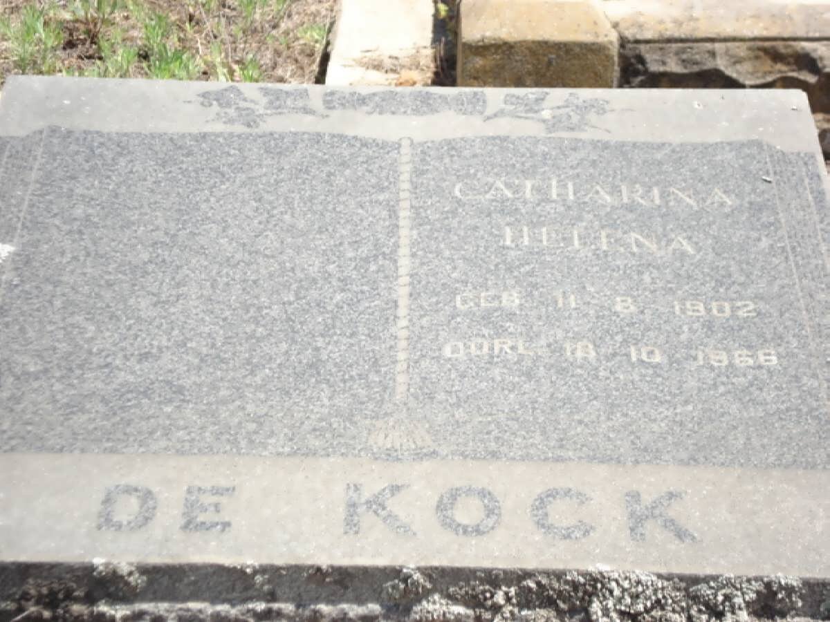 KOCK Catharina Helena, de 1902-1966