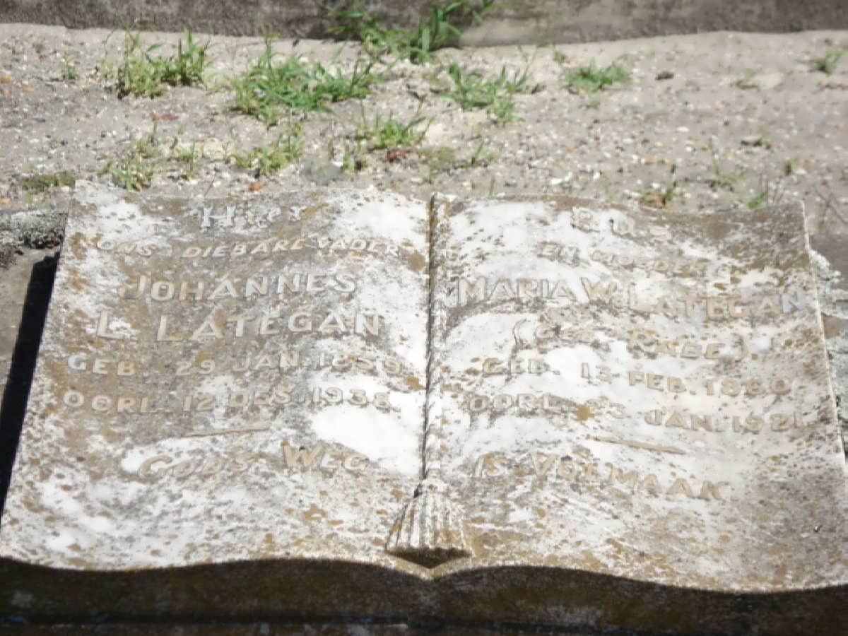 LATEGAN Johannes L. 1859-1938 &amp; Maria W. RABE 1860-1921