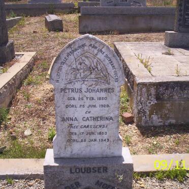 LOUBSER Petrus Johannes 1850-1929 &amp; Anna Catherina CARSTENS 1853-1943