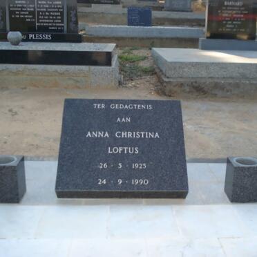 LOFTUS Anna Christina 1925-1990