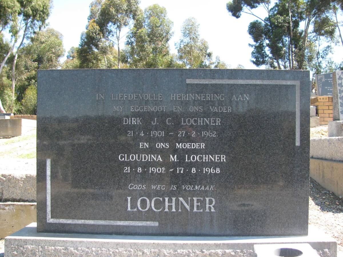 LOCHNER Dirk J.C. 1901-1962 &amp; Gloudina M. 1902-1968