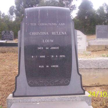 LOUW Christina Helena neé DE JONGH 1896-1970