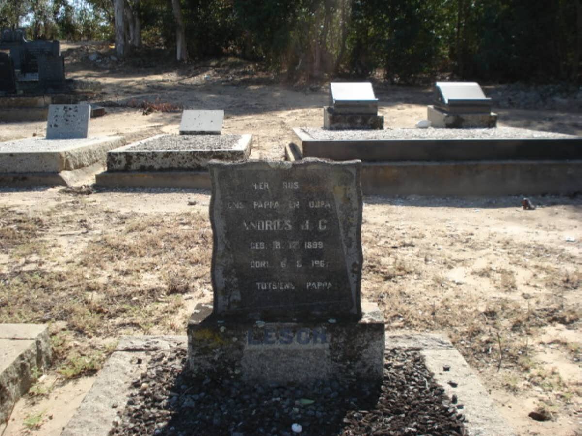 LESCH Andries J.C. 1899-196?