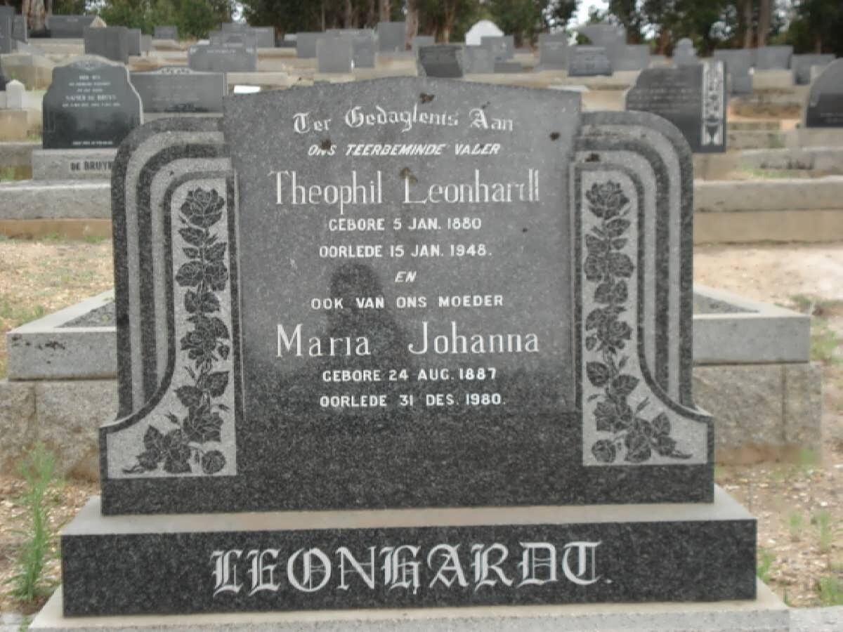 LEONHARDT Theophil 1880-1948 &amp; Maria Johanna 1887-1980