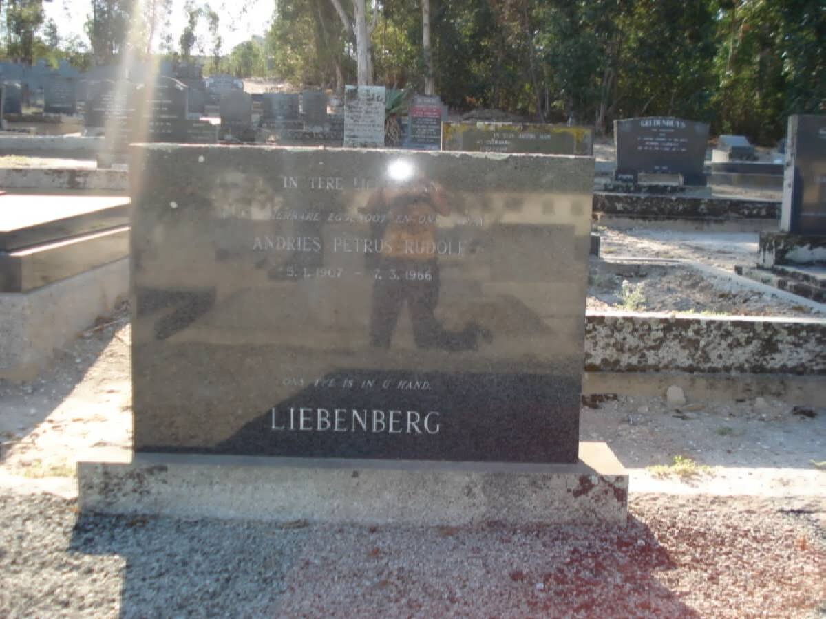 LIEBENBERG Andries Petrus Rudolf 1907-1966
