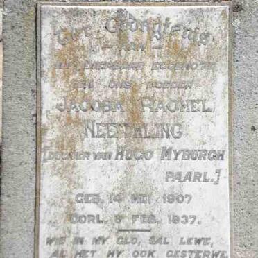 NEETHLING Jacoba Rachel nee MYBURGH 1907-1937