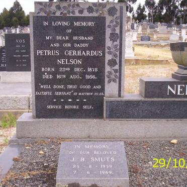 NELSON Petrus Gerhardus 1875-1956 :: SMUTS J.B. 1939-1969