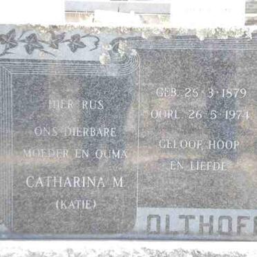 OLTHOFF Catharina M. 1879-1974