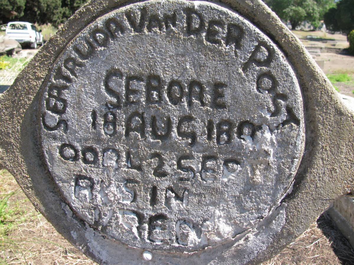 POST Gertruda, van der 18??