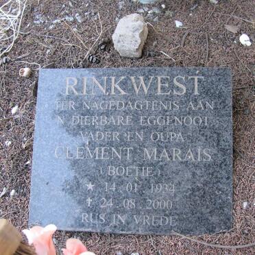 RINKWEST Clement Marais 1934-2000