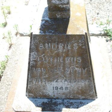 SPUY Andries Lutherus, van der -1945