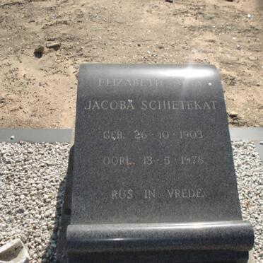 SCHIETEKAT Elizabeth Dina Jacoba 1903-1978