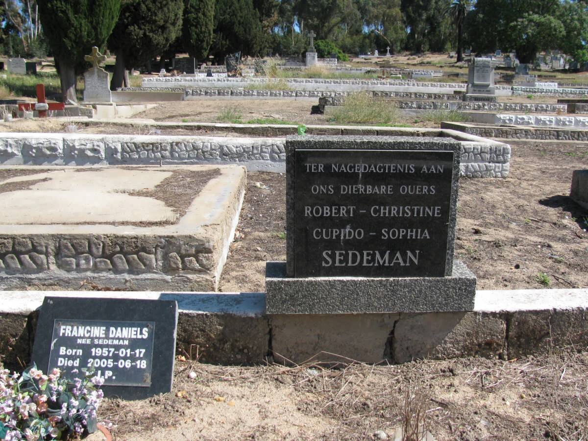 SEDEMAN Robert Cupido &amp; Christine Sophia :: DANIELS Francine nee SEDEMAN 1917-1918