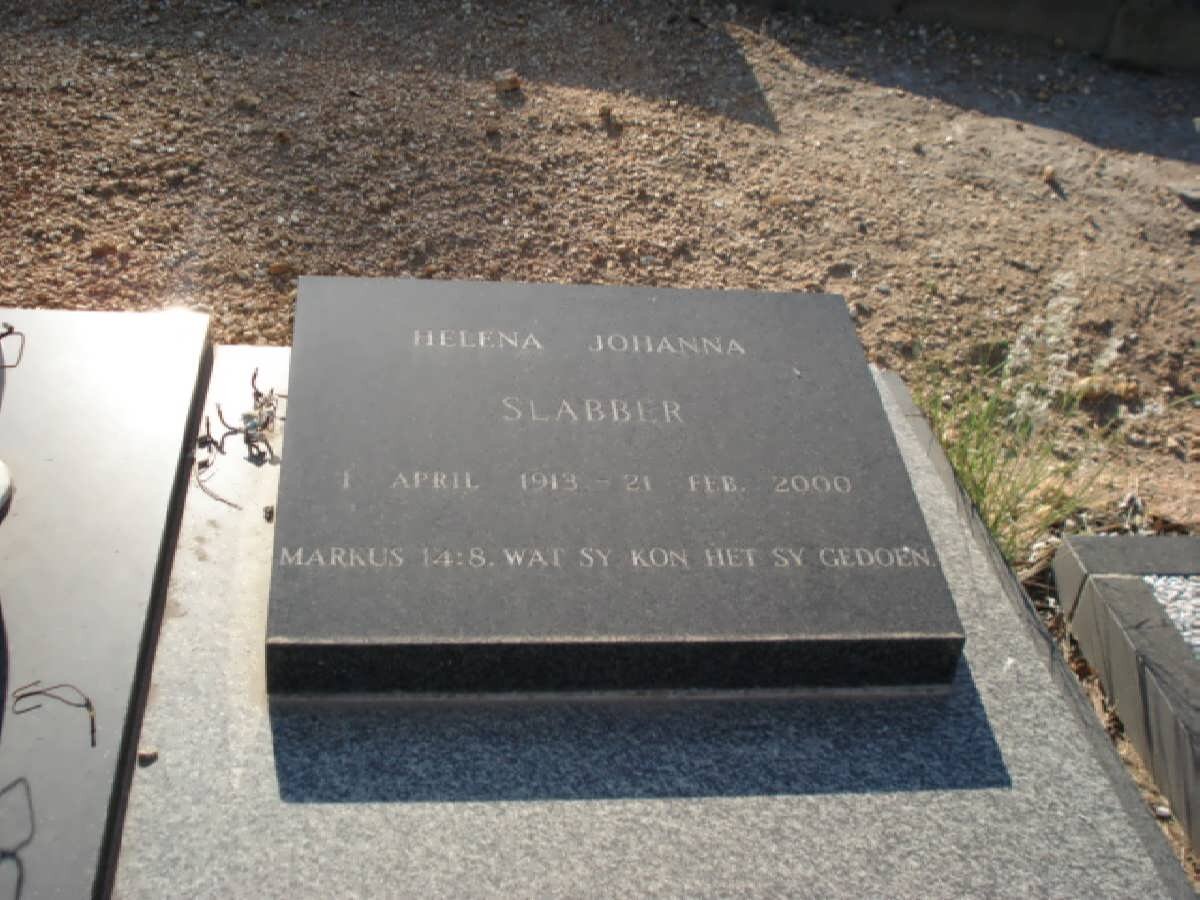 SLABBER Helen Johanna 1913-2000