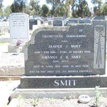 SMIT Jasper J. 1886-1948 &amp; Johanna F.H. RUST 1892-1949