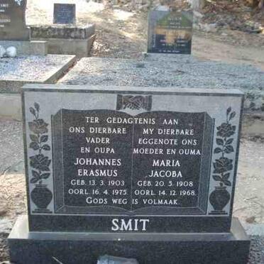 SMIT Johannes Erasmus 1903-1975 &amp; Maria Jacoba 1908-1968