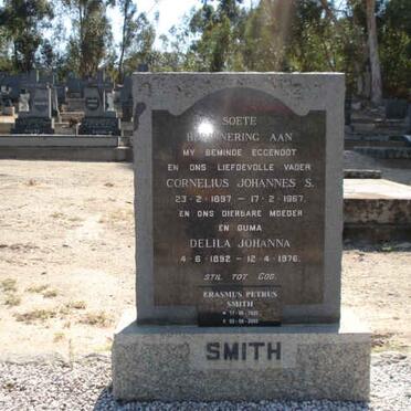 SMITH Cornelius Johannes S. 1897-1967 &amp; Delila Johanna 1892-1976 :: SMITH Erasmus Petrus 1920-2005