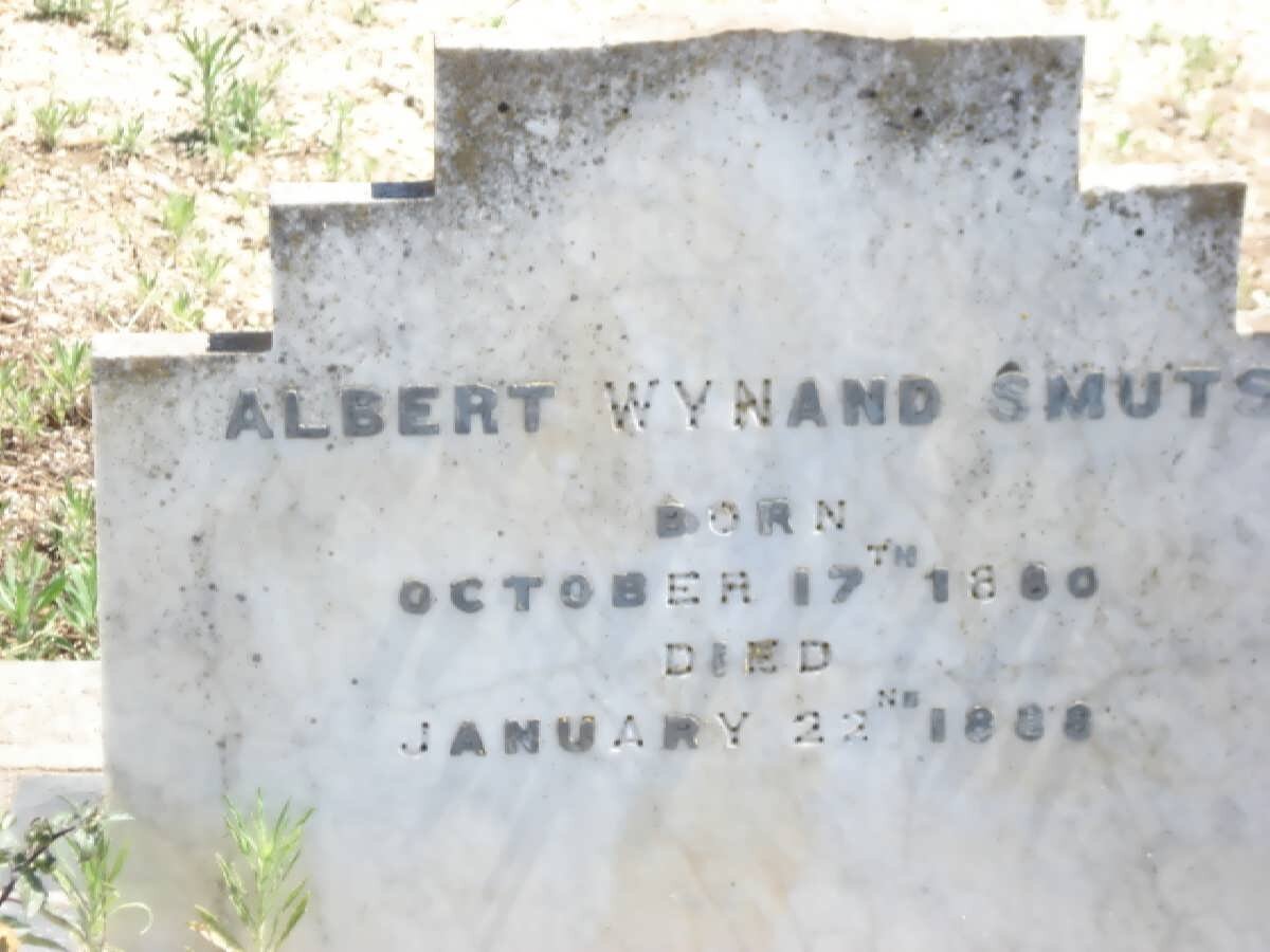 SMUTS Albert Wynand 1880-1888