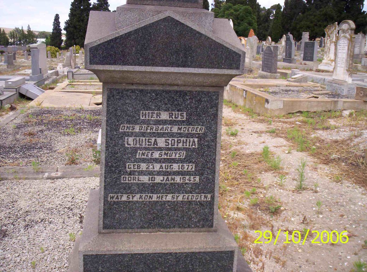 SMUTS Louisa Sophia 1877-1945