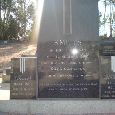SMUTS Michiel Nicolaas 1893-1970 &amp; Maria Magdalena 1897-1999 :: SMUTS Marthinus 1935-1959 :: SMUTS Engela Helena 1921-1984