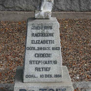 TOIT Gideon Stephanus Retief, du -1954 &amp; Racheltjie Elizabeth -1953