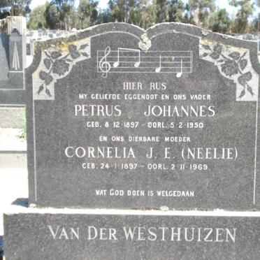 WESTHUIZEN Petrus Johannes, van der 1897-1950 &amp; Cornelia J.E. 1897-1969