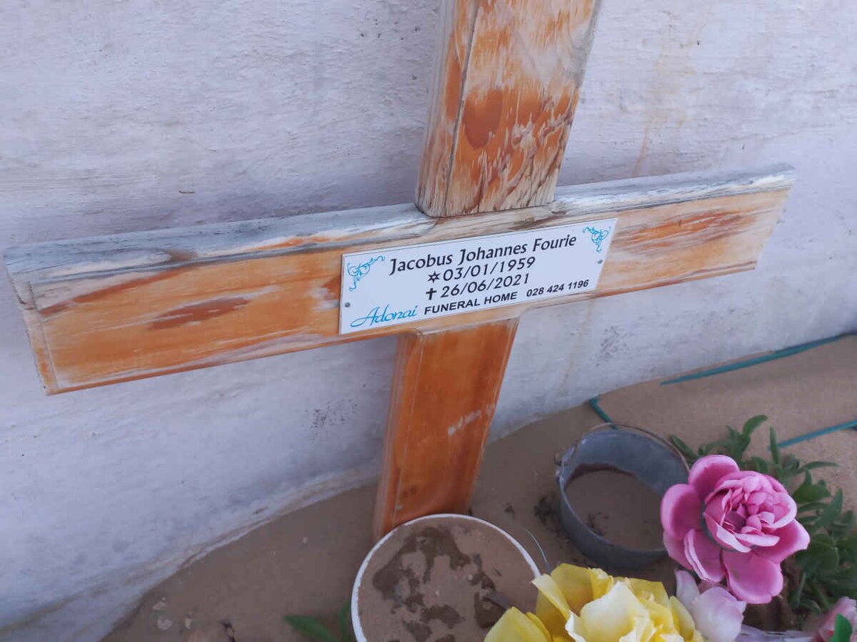 FOURIE Jacobus Johannes 1959-2021 &amp; Anna S. 1957-2020