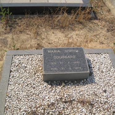 GOUSSARD Maria Sophia 1892-1974