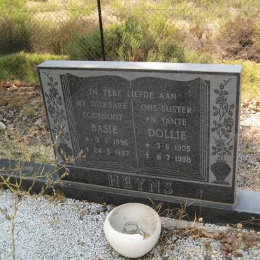 HEYNS Basie 1896-1987 &amp; Dollie 1905-1998